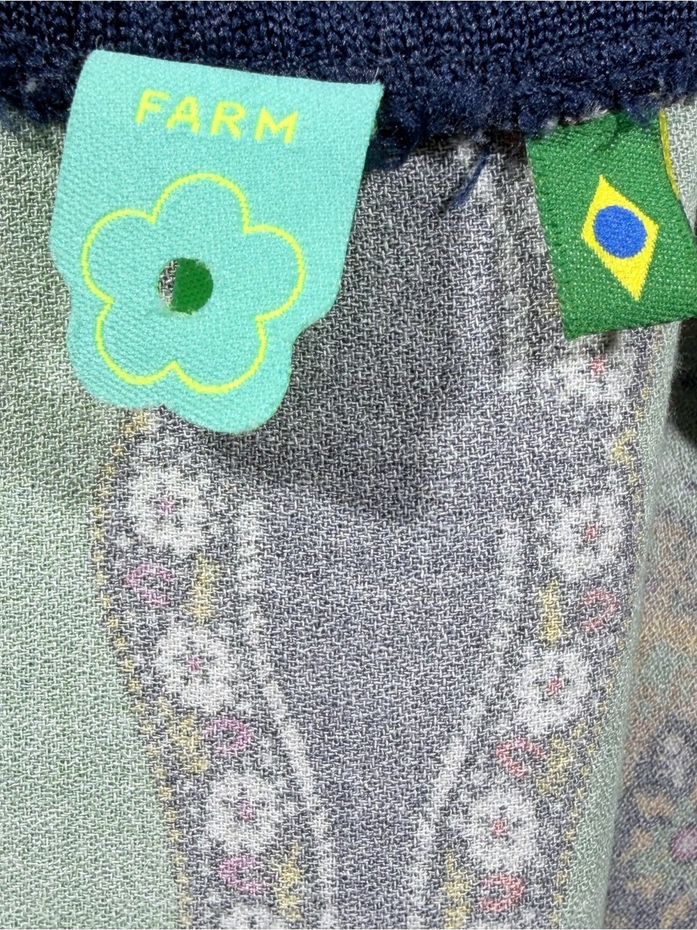 FARM Rio | Brazil Medallion Print Open Front Cardigan Kimono | M - Picture 5 of 6